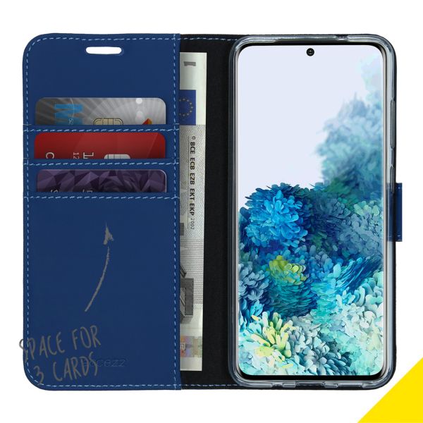 Accezz Wallet Softcase Bookcase Samsung Galaxy S20 - Blauw / Blau / Blue