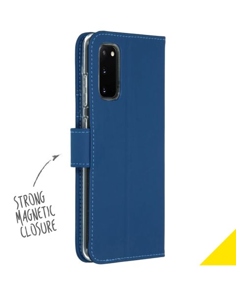 Accezz Wallet Softcase Bookcase Samsung Galaxy S20 - Blauw / Blau / Blue