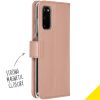 Accezz Wallet Softcase Bookcase Samsung Galaxy S20 - Rosé Goud / Roségold
