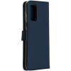 Selencia Echt Lederen Bookcase Samsung Galaxy S20 - Blauw / Blau / Blue