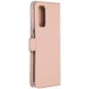 Selencia Echt Lederen Bookcase Samsung Galaxy S20 - Roze / Rosa / Pink