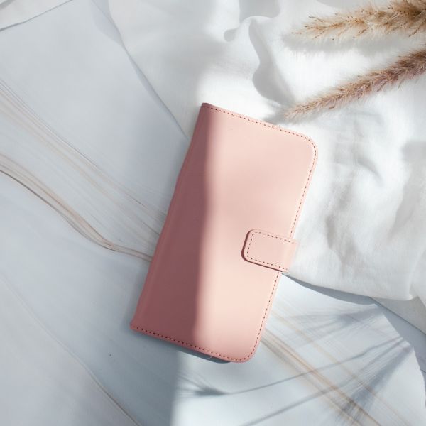 Selencia Echt Lederen Bookcase Samsung Galaxy S20 - Roze / Rosa / Pink