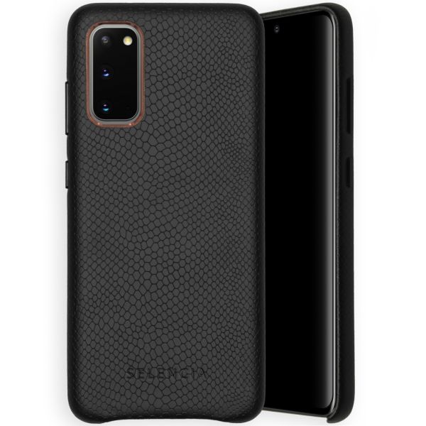Selencia Gaia Slang Backcover Samsung Galaxy S20 - Zwart / Schwarz / Black