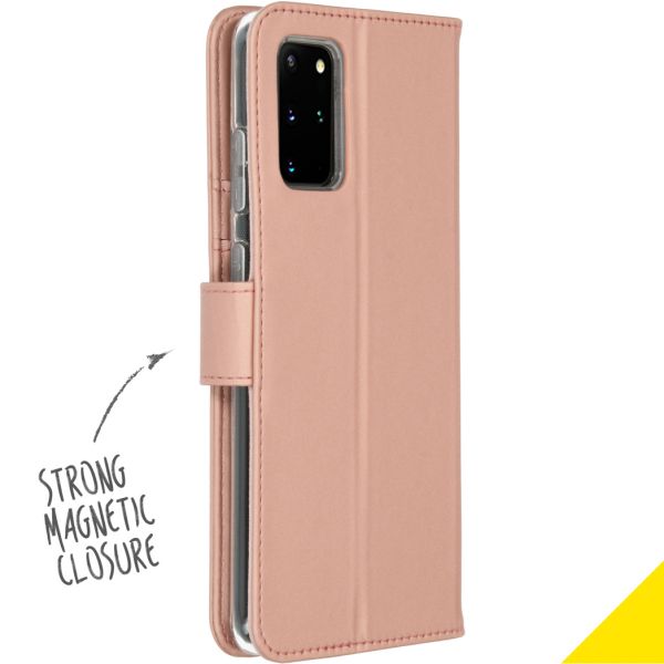 Accezz Wallet Softcase Bookcase Samsung Galaxy S20 Plus - Rosé Goud / Roségold