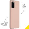 Accezz Liquid Silicone Backcover Samsung Galaxy S20 Plus - Roze / Rosa / Pink