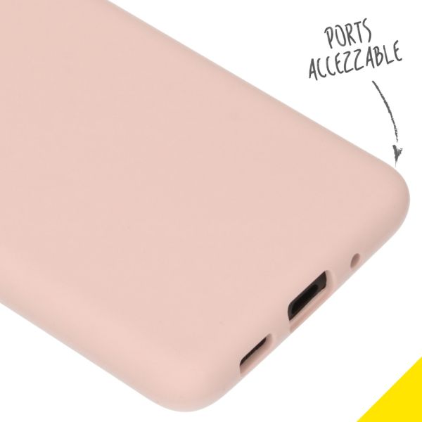 Accezz Liquid Silicone Backcover Samsung Galaxy S20 Plus - Roze / Rosa / Pink