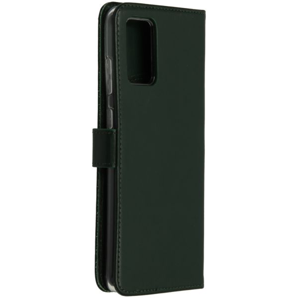 Selencia Echt Lederen Bookcase Samsung Galaxy S20 Plus - Groen / Grün  / Green