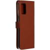 Selencia Echt Lederen Bookcase Samsung Galaxy S20 Plus - Lichtbruin / Hellbraun  / Light Brown