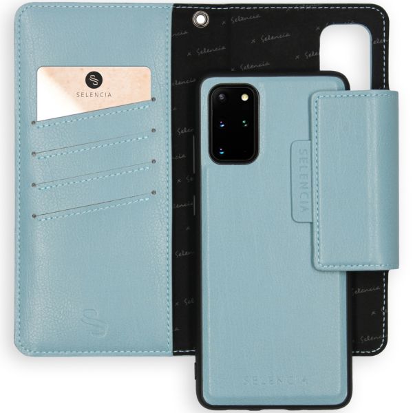 2-in-1 Uitneembare Vegan Lederen Bookcase Galaxy S20 Plus - Blauw / Blue
