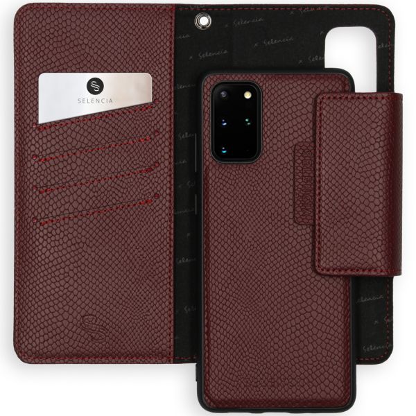 Selencia 2-in-1 Uitneembare Slang Bookcase Galaxy S20 Plus - Rood / Rot / Red