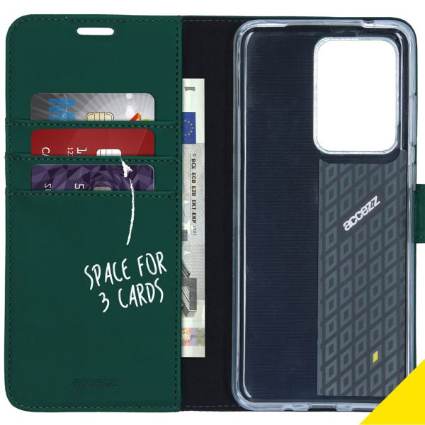 Accezz Wallet Softcase Bookcase Samsung Galaxy S20 Ultra - Groen / Grün  / Green