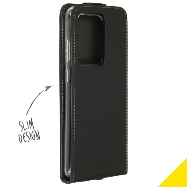 Accezz Flipcase Samsung Galaxy S20 Ultra - Zwart / Schwarz / Black