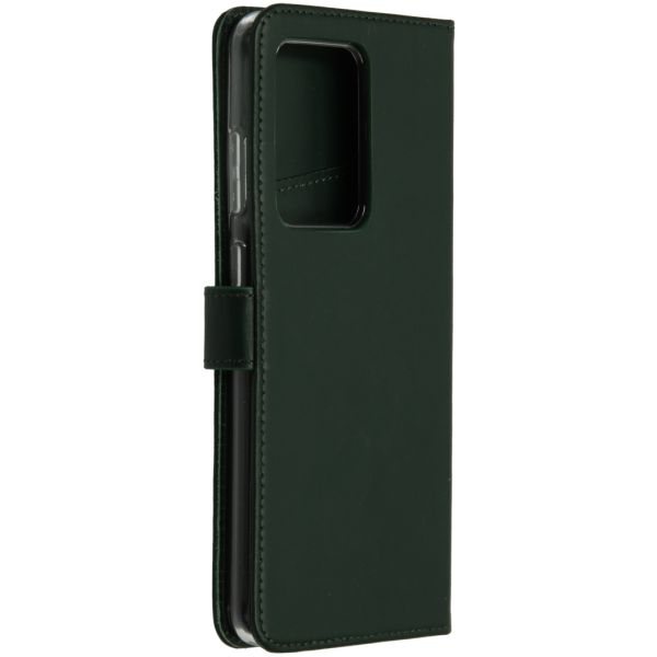 Selencia Echt Lederen Bookcase Samsung Galaxy S20 Ultra - Groen / Grün  / Green