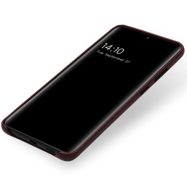 Selencia Gaia Slang Backcover Samsung Galaxy S20 Ultra - Donkerrood / Dunkelrot / Dark Red