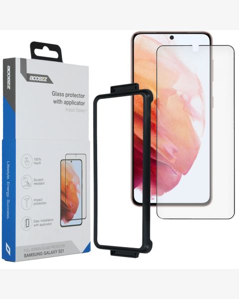 Accezz Glass Screenprotector + Applicator Samsung Galaxy S21