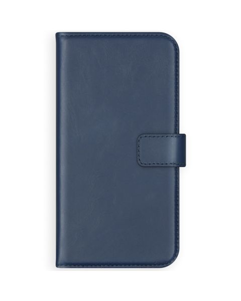 Selencia Echt Lederen Bookcase Samsung Galaxy S21 Plus - Blauw / Blau / Blue