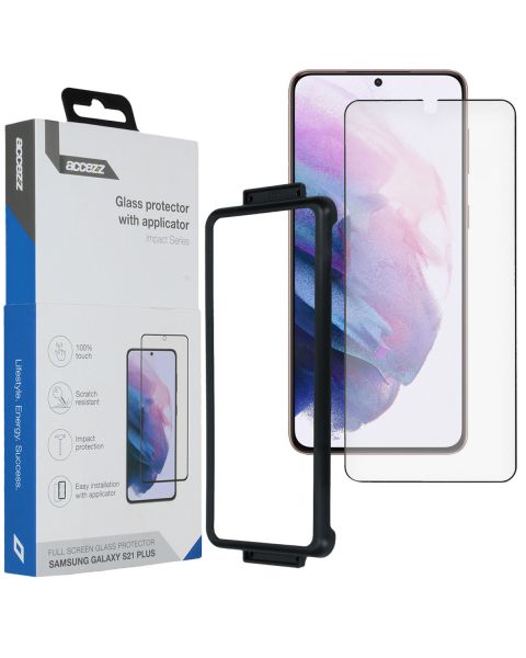 Accezz Glass Screenprotector + Applicator Samsung Galaxy S21 Plus
