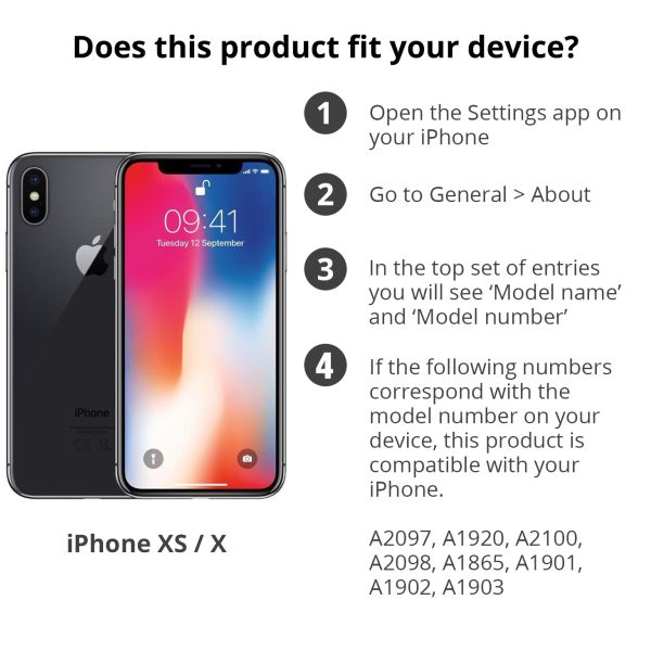 Accezz Flipcase iPhone X / Xs