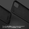 Accezz Liquid Silicone Backcover iPhone Xs / X - Zwart / Schwarz / Black