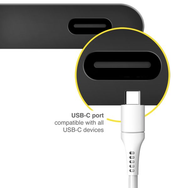 Accezz Lightning naar USB-C kabel - MFi certificering - 0,2 meter - Wit / Weiß / White
