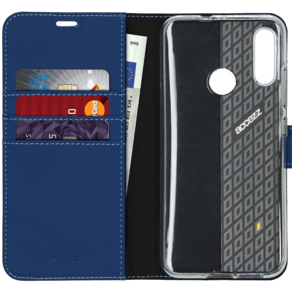 Wallet Softcase Booktype Moto E6 Plus - Donkerblauw - Donkerblauw / Dark Blue