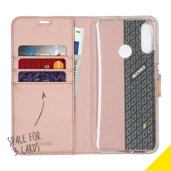 Wallet Softcase Booktype Moto E6 Plus - Rosé Goud - Rosé Goud / Rosé Gold
