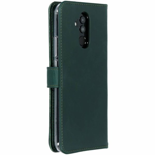 Selencia Echt Lederen Bookcase Huawei Mate 20 Lite - Groen / Grün  / Green
