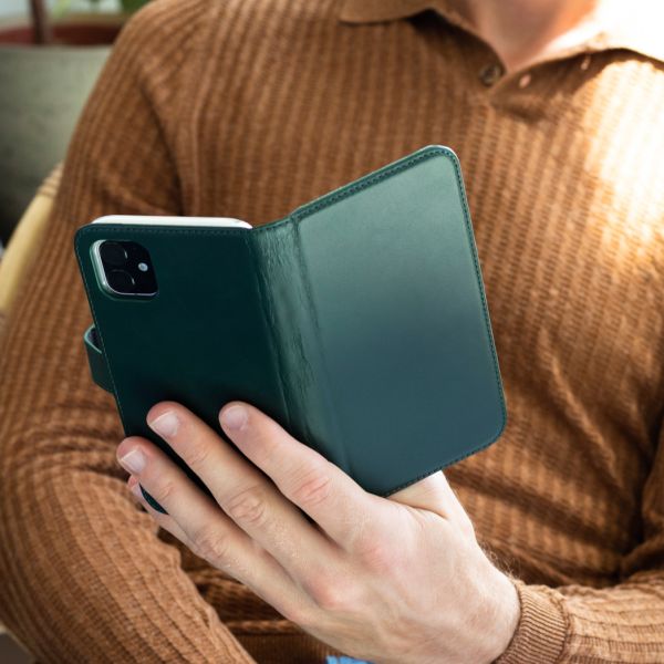 Echt Lederen Booktype Samsung Galaxy Note 10 Plus - Groen - Groen / Green