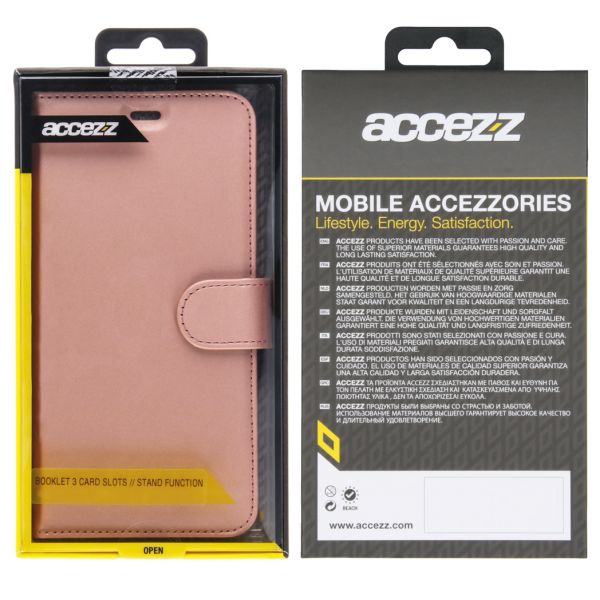Wallet Softcase Booktype OnePlus 7 - Rosé Goud - Rosé Goud / Rosé Gold