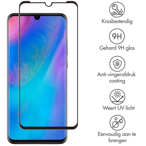 Selencia Gehard Glas Premium Screenprotector Huawei P30 Pro - Zwart / Schwarz / Black