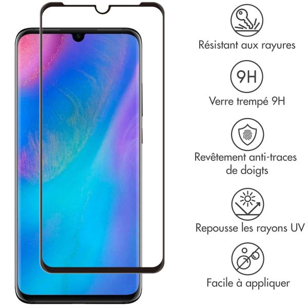 Selencia Gehard Glas Premium Screenprotector Huawei P30 Pro - Zwart / Schwarz / Black