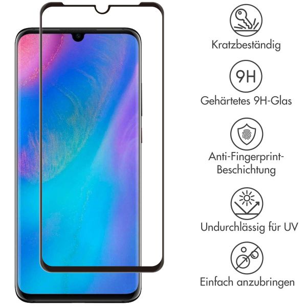 Selencia Gehard Glas Premium Screenprotector Huawei P30 Pro - Zwart / Schwarz / Black