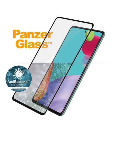 PanzerGlass Anti-Bacterial Case Friendly Screenprotector Samsung Galaxy A52(s) (5G/4G) / A53 - Zwart / Schwarz / Black