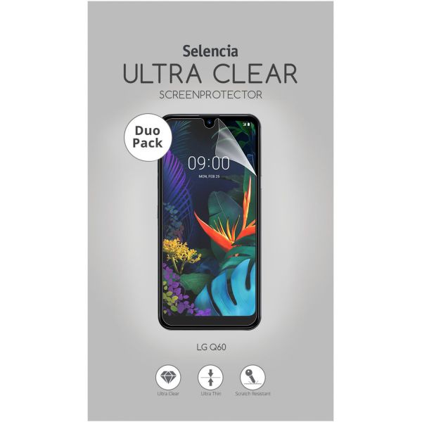 Duo Pack Ultra Clear Screenprotector LG Q60 - Screenprotector