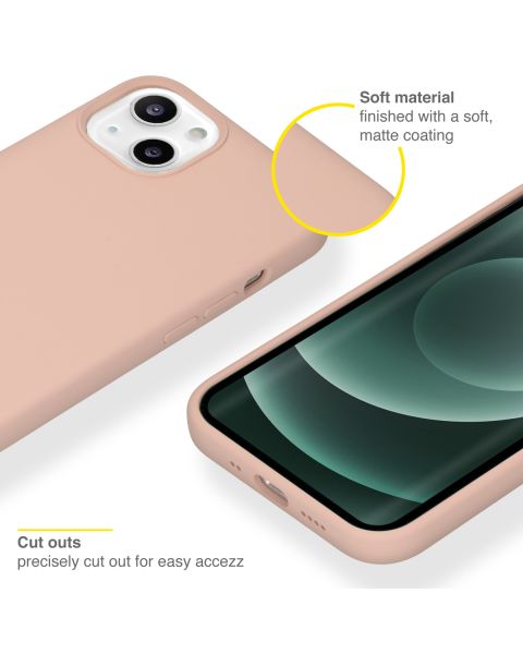 Accezz Liquid Silicone Backcover met MagSafe iPhone 13 Mini