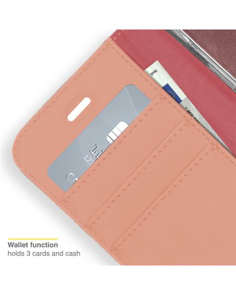 Accezz Wallet Softcase Bookcase iPhone 13 Pro - Rosé Goud / Roségold
