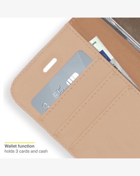 Accezz Wallet Softcase Bookcase iPhone 13 Pro Max - Goud / Gold