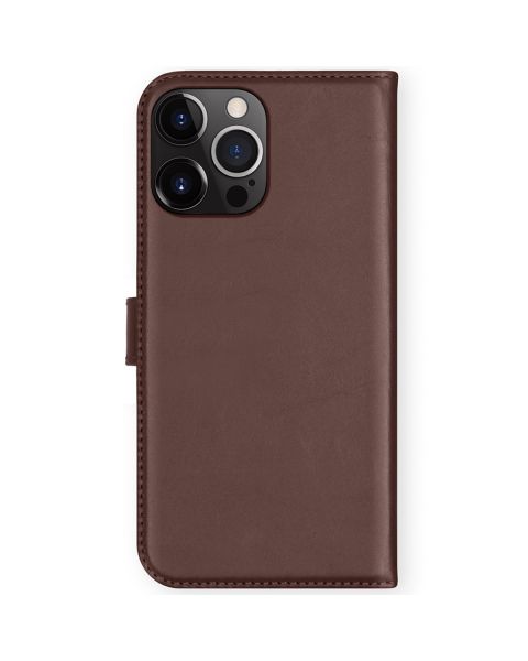Selencia Echt Lederen Bookcase iPhone 13 Pro Max - Bruin / Braun  / Brown