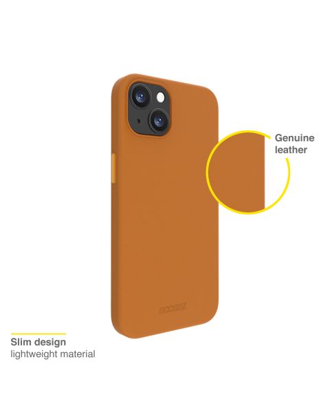 Accezz Leather Backcover met MagSafe iPhone 13 - Bruin / Braun  / Brown