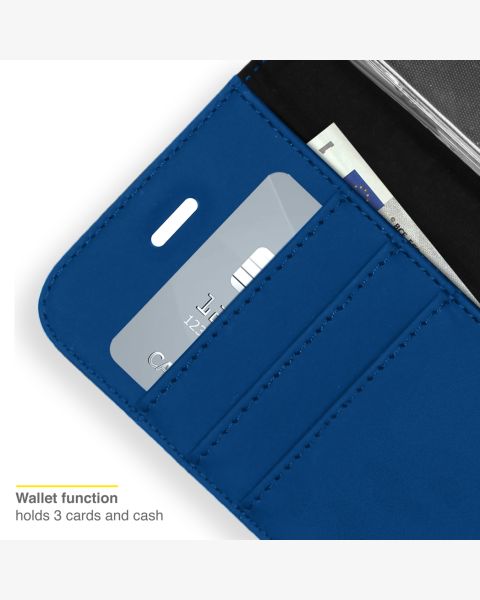 Accezz Wallet Softcase Bookcase Samsung Galaxy S22 - Donkerblauw / Dunkelblau  / Dark blue