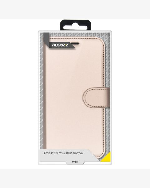 Accezz Wallet Softcase Bookcase Samsung Galaxy S22 Ultra - Goud / Gold