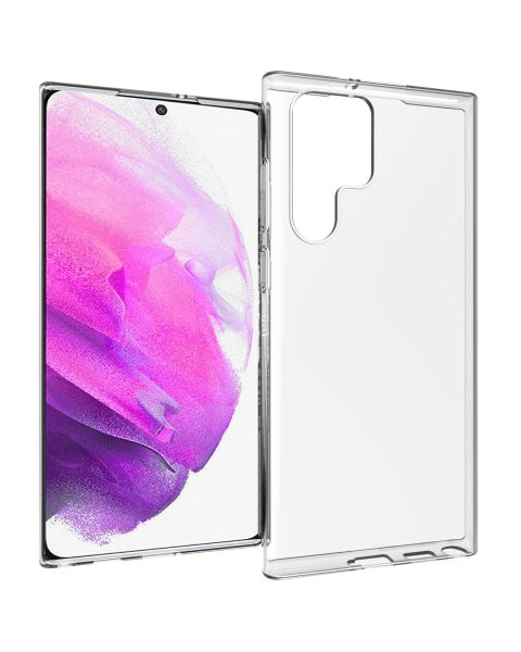 Accezz Clear Backcover Samsung Galaxy S22 Ultra - Transparant / Transparent