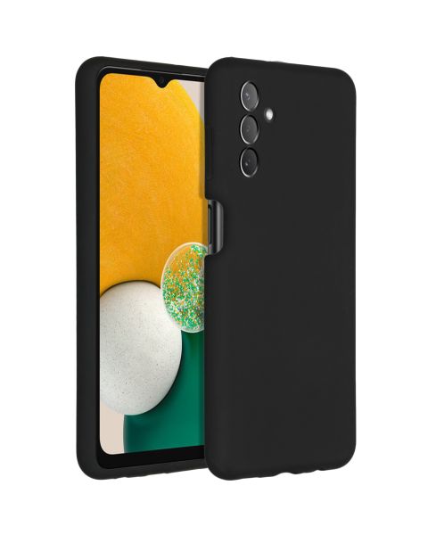 Accezz Liquid Silicone Backcover Samsung Galaxy A13 (5G) / A04s - Zwart / Schwarz / Black