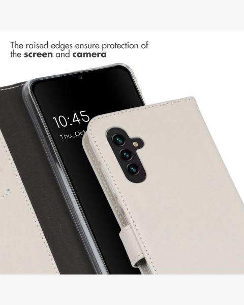 Selencia Echt Lederen Bookcase Samsung Galaxy A13 (5G) / A04s - Mystic Stone