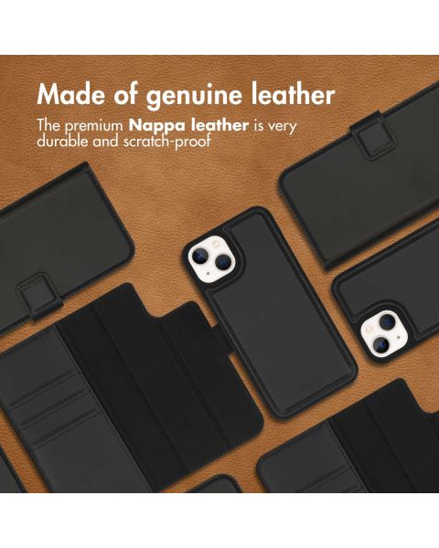 Accezz Premium Leather 2 in 1 Wallet Bookcase iPhone 13 Mini - Zwart / Schwarz / Black