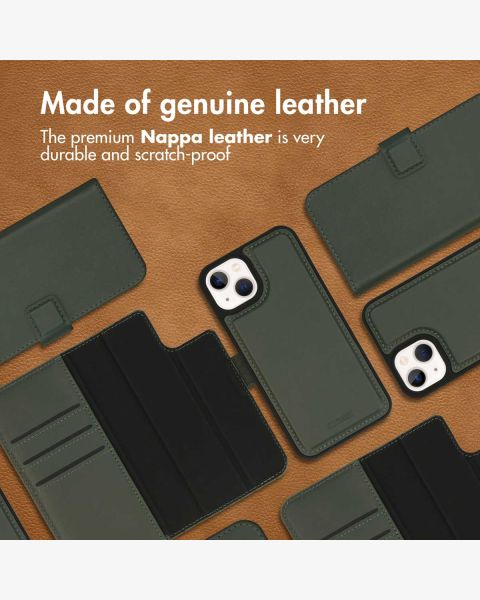 Accezz Premium Leather 2 in 1 Wallet Bookcase iPhone 13 Mini - Groen / Grün  / Green