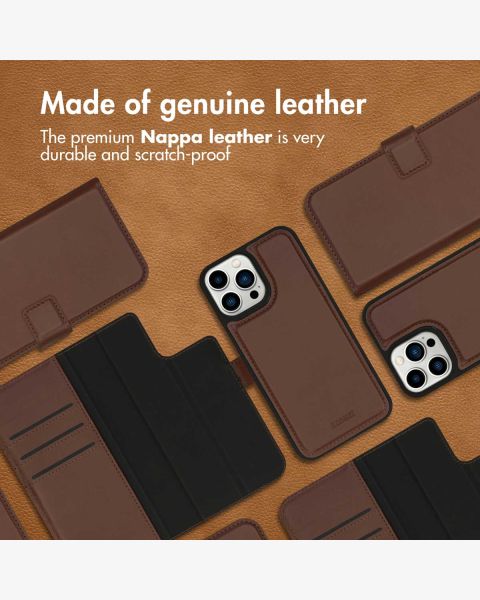 Accezz Premium Leather 2 in 1 Wallet Bookcase iPhone 13 Pro Max - Bruin / Braun  / Brown
