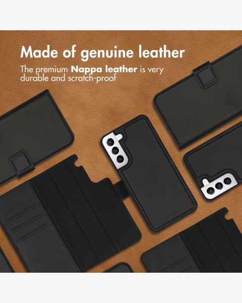 Accezz Premium Leather 2 in 1 Wallet Bookcase Samsung Galaxy S21 - Zwart / Schwarz / Black