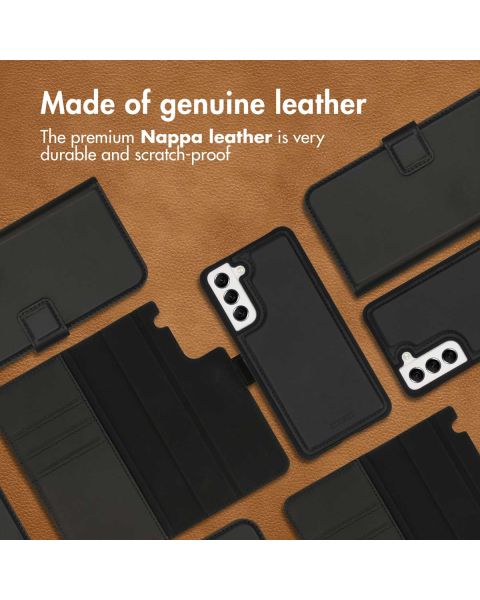 Accezz Premium Leather 2 in 1 Wallet Bookcase Samsung Galaxy S21 FE - Zwart / Schwarz / Black