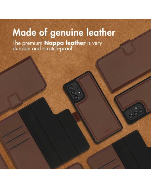 Accezz Premium Leather 2 in 1 Wallet Bookcase Samsung Galaxy A33 - Bruin / Braun  / Brown